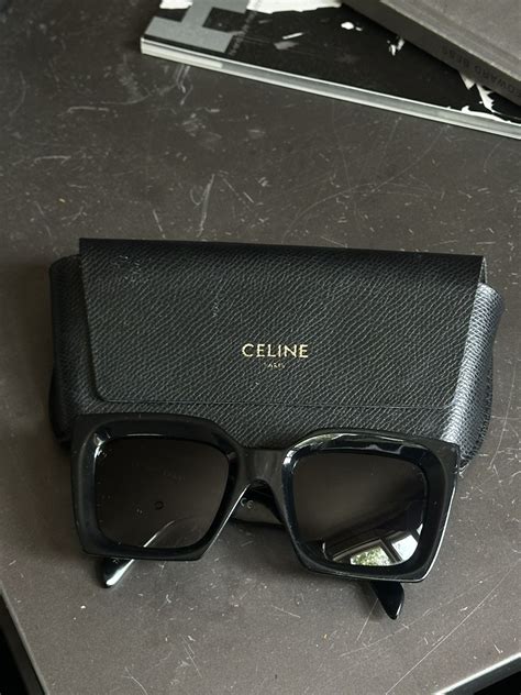 Celine Bordeaux Gradient Square Ladies Sunglasses CL401301 